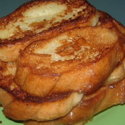 Нежные гренки с сахаром
