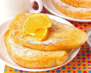 Сладкие гренки из батона