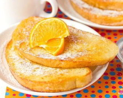 Сладкие гренки из батона