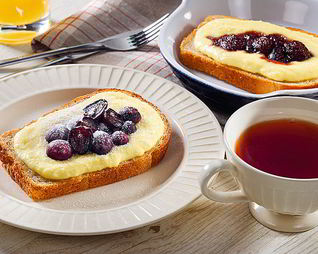 Сладкие гренки с творогом