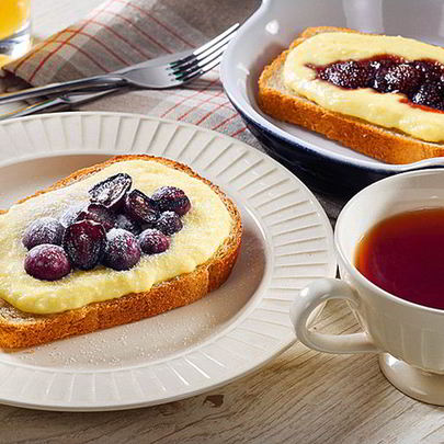 Сладкие гренки с творогом