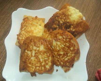 Сырные гренки с сыром и чесноком