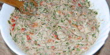 баклажанная икра с тахиной