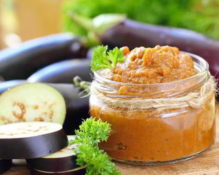 Икра из баклажанов с травами