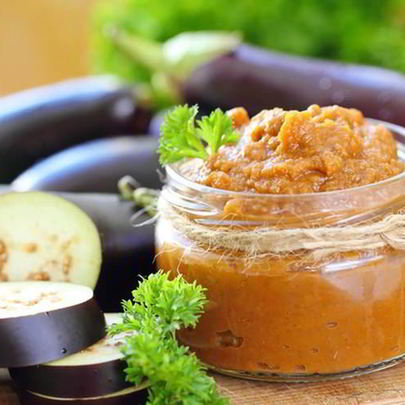 Икра из баклажанов с травами