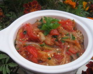 Икра из печеных овощей