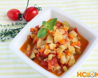 Кабачковая икра кусочками