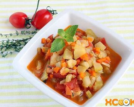 Кабачковая икра кусочками