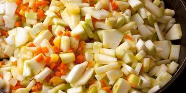 кабачковая икра кусочками