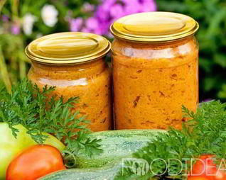 Кабачковая икра с майонезом