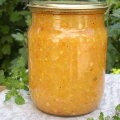 Кабачковая икра в банки