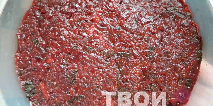 Рецепт свекольной икры