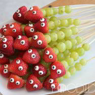 Рецепт Фруктовых канапе для детей