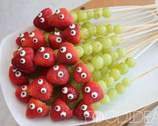 Фруктовые канапе для детей