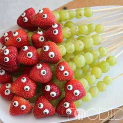 Фруктовые канапе для детей