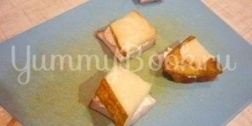 изящные канапе с грушей, ветчиной и сыром