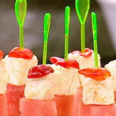 Канапе Арбуз на шпажке