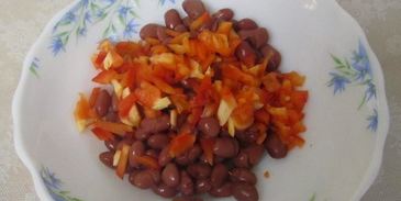 канапе делис с ветчиной и фасолью