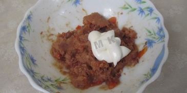 канапе делис с ветчиной и фасолью