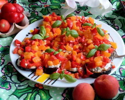 Канапе из баклажанов