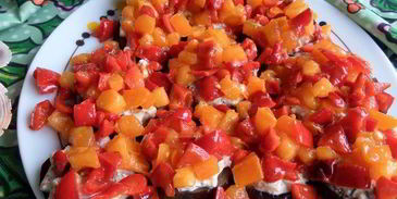 канапе из баклажанов