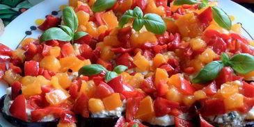 канапе из баклажанов