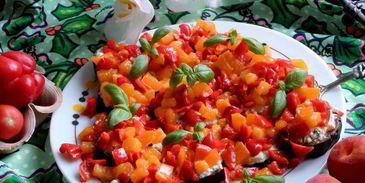 канапе из баклажанов