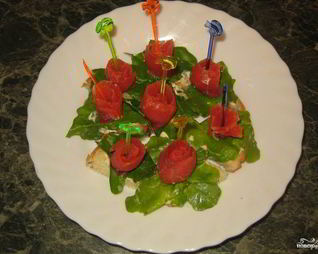 Канапе из красной рыбы