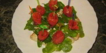 канапе из красной рыбы