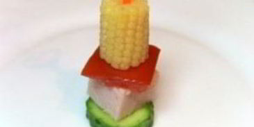 канапе из мяса и овощей