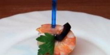 канапе из мяса и овощей