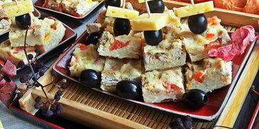 канапе из спагетти