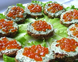 Канапе к шампанскому