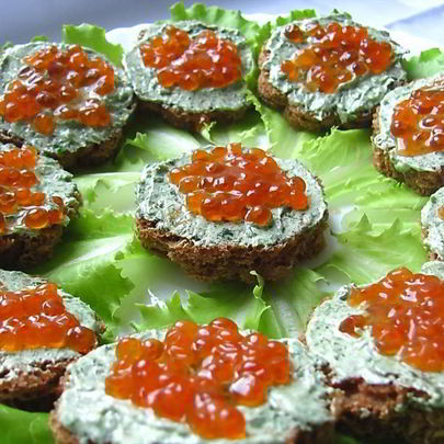 Канапе к шампанскому