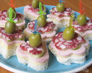 Канапе на детский праздник