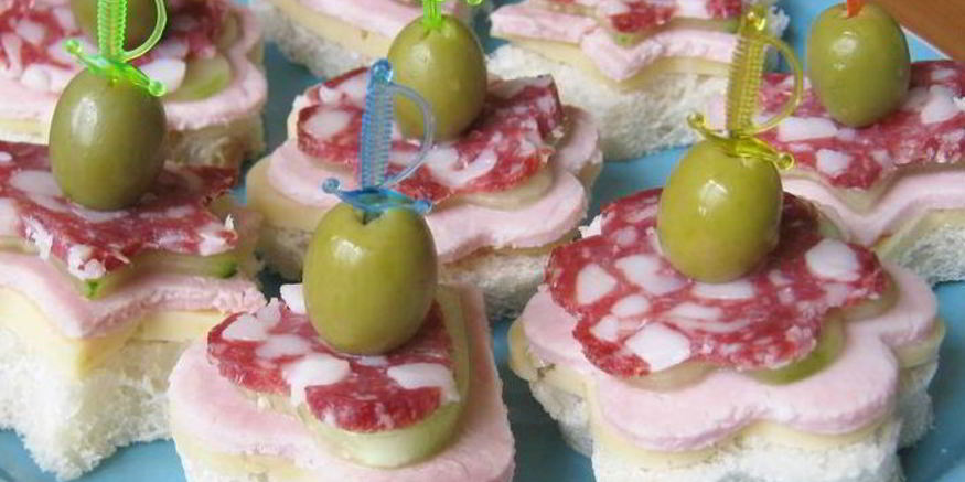 Рецепт канапе на детский праздник