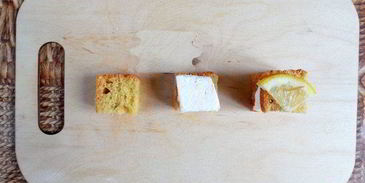 канапе с крабовым маршмеллоу