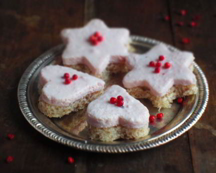 Канапе с муссом из ветчины и рикотты