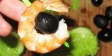 канапе с раковыми шейками