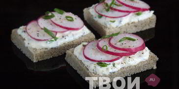 канапе с редиской