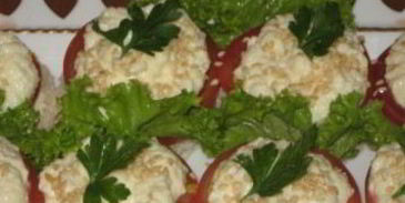 канапе с сыром фета