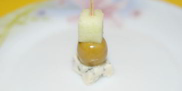 канапе яблочко блю