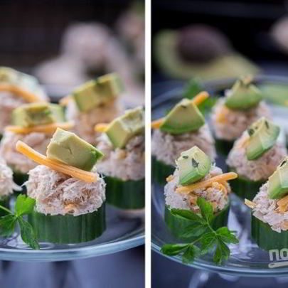 Праздничные канапе с тунцом