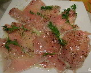 Карпаччо из свинины