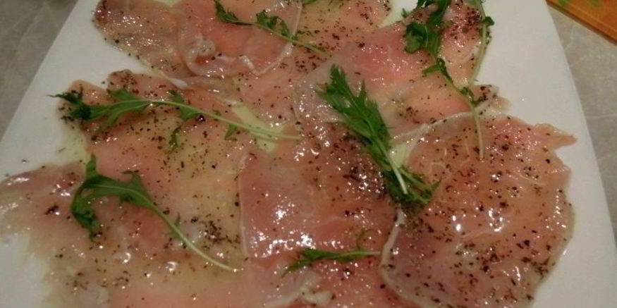 Рецепт карпачча из свинины