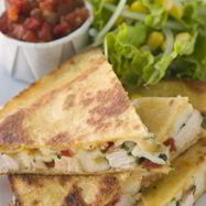 Рецепт Кесадильи с курицей и баклажанами