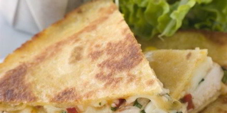 Рецепт кесадильи с курицей и баклажанами