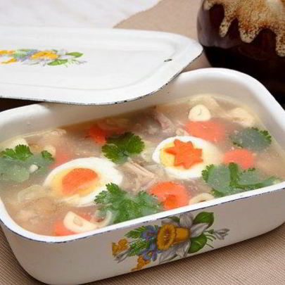 Холодец из домашней курицы