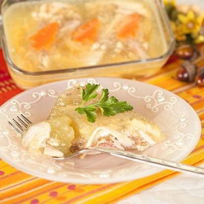Холодец из куриной грудки с желатином