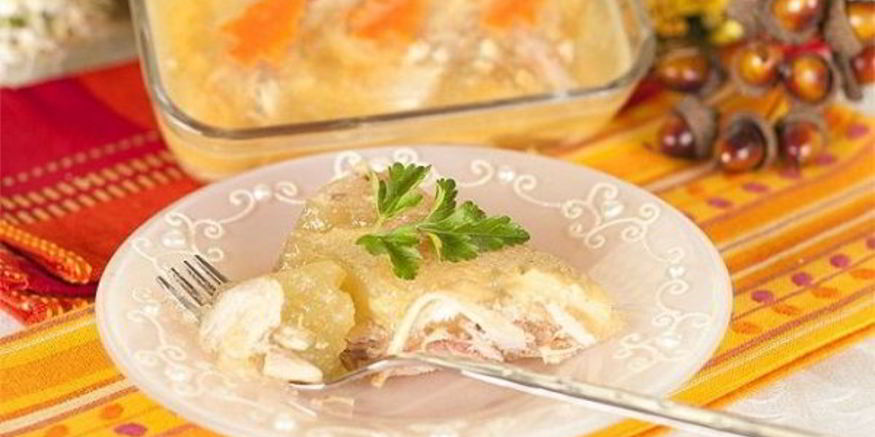 Рецепт холодца из куриной грудки с желатином